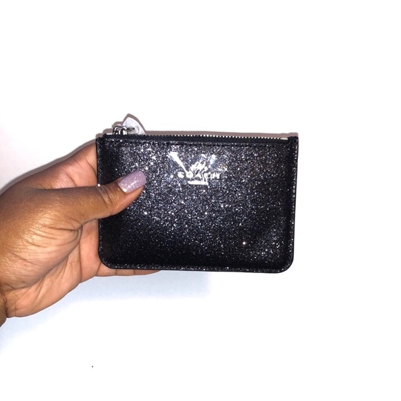 Coach Handbags - Black glitter coach PCH with GUSSET